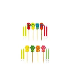 4 Bougies Figurine Sur Socle Et 4 Bougies Avec Support