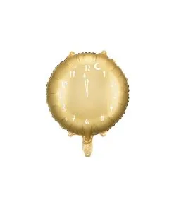 Ballon Horloge Nouvel An 45cm Vendu Gonfle Helium