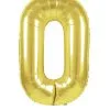 Ballon Metallique Chiffre 0 Or 41CM