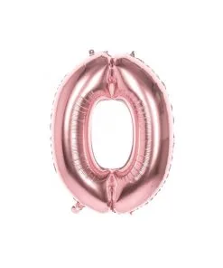 Ballon Metallique Chiffre 0 Rose Gold 86CM