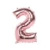 Ballon Metallique Chiffre 2 Rose Gold 86CM