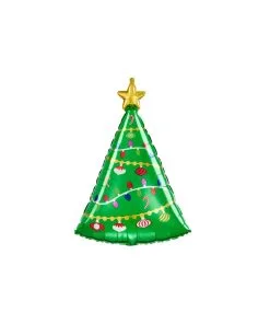 Ballon Sapin Noel 60 CM Gonflage Inclus - 43 X 60CM