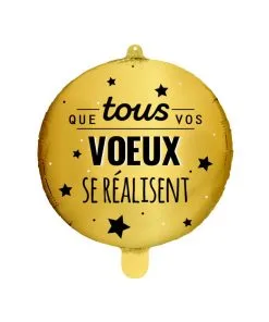 Ballon Vœux 48 CM Gonflage Inclus