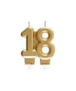 BOUGIE 18 OR 9X7.5CM