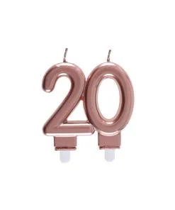 BOUGIE 20 ROSE_GOLD 9X7.5CM