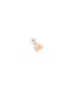 BOUGIE CHIIFRE 7 BOUGIE METALLISEE SUR PIC ROSE GOLD 4.2CM