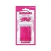 BOUGIE PAILLETTE X10 AVEC SUPPORTS FUSCHIA