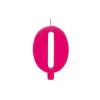 Bougies Fuchsia 9.5 CM