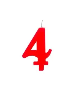 Bougies Rouge 9.5 CM