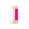 Bougies X10 Avec Support Fuchsia-Rose Et Or Fuchsia-Rose 155 CM