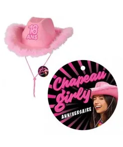 CHAPEAU GIRLY 18 ANS CHAPEAU GIRLY ROSE