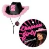 CHAPEAU GIRLY 60 ANS CHAPEAU GIRLY NOIR/ROSE