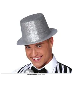 Chapeau Haut De Forme Argent