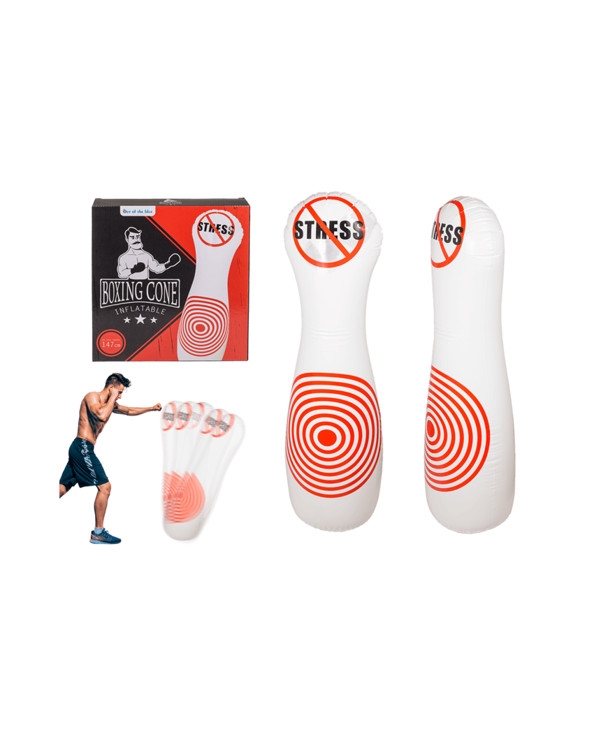 Cone De Boxing Gonflable 147CM Plastique 1 Cone De Boxing Gonflable 147CM Plastique