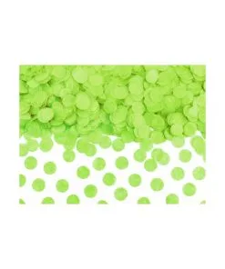 CONFETTIS ROND PAPIER VERT 15GR