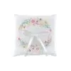COUSSIN D'OR MARIAGE FLEURI (18x18cm)