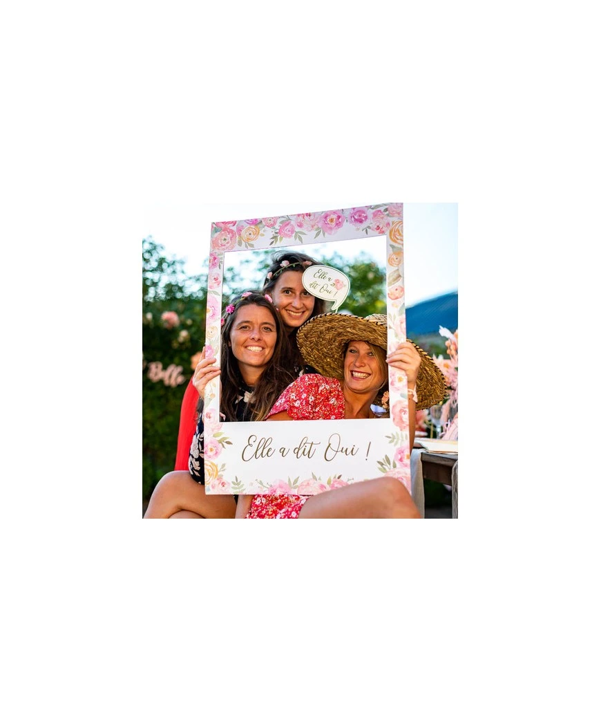 Kit Photobooth EVJF Fleuri 12 Pieces De 5 A 23CM 2 Kit Photobooth EVJF Fleuri 12 Pieces De 5 A 23CM – Image 2