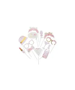 Kit Photobooth EVJF Fleuri 12 Pieces De 5 A 23CM