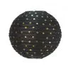 Lanterne Jap. Noire Pois Or 35CM
