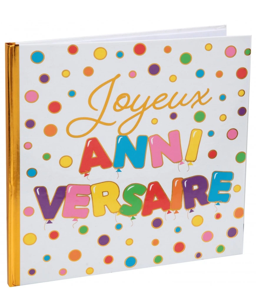 Livre D'or Anniversaire Ballon 24X24CM 2 Livre D'or Anniversaire Ballon 24X24CM – Image 2