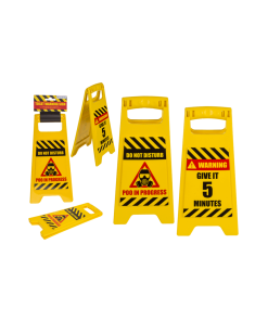 Panneau Avertissement Messages 2 Faces Imprimees