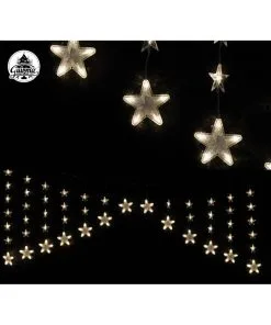 Rideau Étoile 136Led Chaud 150 Blanc