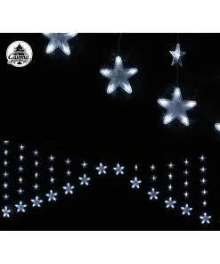 Rideau Étoiles Blanches 136 Led