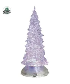 Sapin Avec Eau Et Lumière 21CM Lumiere Multi.