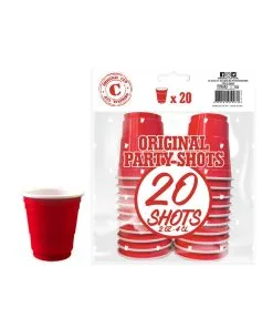 SHOOTERS ROUGES X 20 PAQUET DE 20